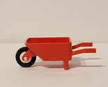 Lego Minifigure Red Wheel Barrel ONLY 2010 from Mia&#39;s Farm Suitcase 10746  - $7.91