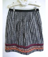 Anthropologie Edme &amp; Esyllte Beribboned Rings Skirt 6 Pintuck Pleats Rib... - $24.99