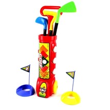 Deluxe Kid&#39;s Happy Golfer Toy Golf Set With 3 Golf Balls, 3 Types of Clubs, &amp; 2  - £30.55 GBP