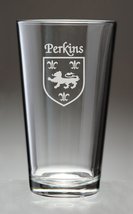 Perkins Irish Coat of Arms Pint Glasses - Set of 4 (Sand Etched) - £53.35 GBP