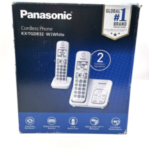 Panasonic KX-TGD8B 2 Handset Cordless Phone Caller ID Answering System O... - $28.84