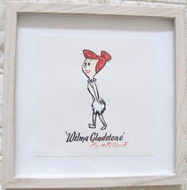 Hanna Barbera Animation Art Etching 1996 &quot;Wilma Flintstone&quot; L/E Framed 8&quot;X8 - £142.88 GBP