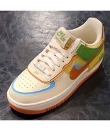 Nike Wmns Air Force 1 Shadow Coconut Milk/Blue/Gold DZ1847-103 - $202.39 CAD