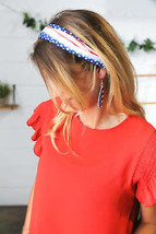 Red/White &amp; Blue Knit Twist Headband - $6.99