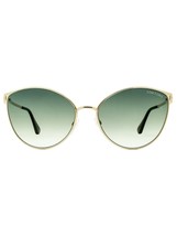 Tom Ford FT0654 28B Zeila 60mm Gold/Grey Cat Eye Women&#39;s Sunglasses - £155.58 GBP