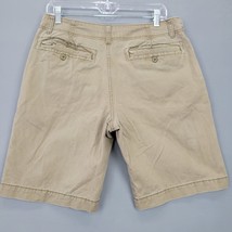 Old Navy Tan Brown Classic Chino Shorts Flat Front 100% Cotton Zip Mens ... - £6.43 GBP