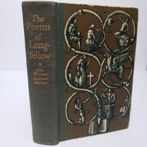 The Poems Of Longfellow Book Allen Lewis Illustrated Modern Library 1944 Hc - £17.10 GBP