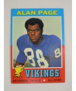 1971 Topps #71 Alan Page Minnesota Vikings - $3.49 CAD