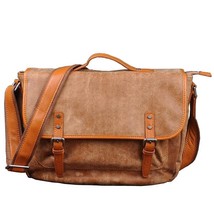 Luxury Literary Mens Shoulder Bag Casual Quality Tote Messenger Satchel Bag - £154.19 GBP