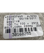 Unbranded 100/500 Conveyor Flat Belt 98mm Width 206mm Long  - €89,70 EUR