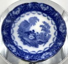 Royal Doulton Flow Blue Dessert Plate Burslem England romance 5-inch - £25.91 GBP