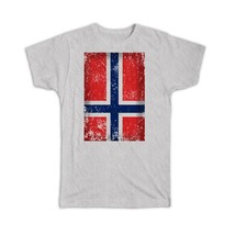 Norway : Gift T-Shirt Flag Retro Artistic Norwegian Expat Country - £14.37 GBP