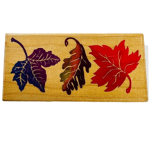 Posh Impressions Maple Oak Leaves Fall Dee Gruenig Rubber Stamp 550J18 - £13.10 GBP