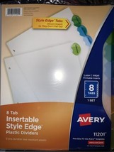 Avery Dennison Ave-11201 Style Edge Clear Plastic Insertable Divider - - $185.89 MXN