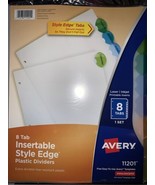 Avery Dennison Ave-11201 Style Edge Clear Plastic Insertable Divider - - $185.88 MXN
