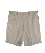 Greg Peters Match Play Men&#39;s 36 Lightweight Chino Golf Shorts Khaki Poly... - £14.53 GBP