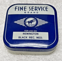 Fine Service Typewriter Ribbon Tin w Airplane Remington Black Rec. Med. ... - $24.26