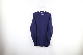 Vtg 70s Streetwear Mens 2XL Blank Thermal Waffle Knit Long Sleeve T-Shirt USA - £34.87 GBP