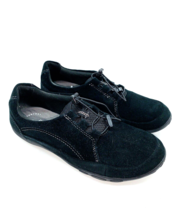 Clarks Bungee Slip-On Shoes Haley Rhea - BLACK SUEDE, US 8M *USED* - £16.51 GBP