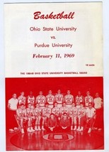 Ohio State Buckeyes v Purdue Boilermakers Basketball Program 1969 Rick Mount - £39.52 GBP