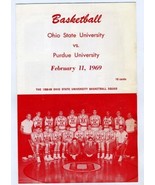 Ohio State Buckeyes v Purdue Boilermakers Basketball Program 1969 Rick M... - £39.43 GBP