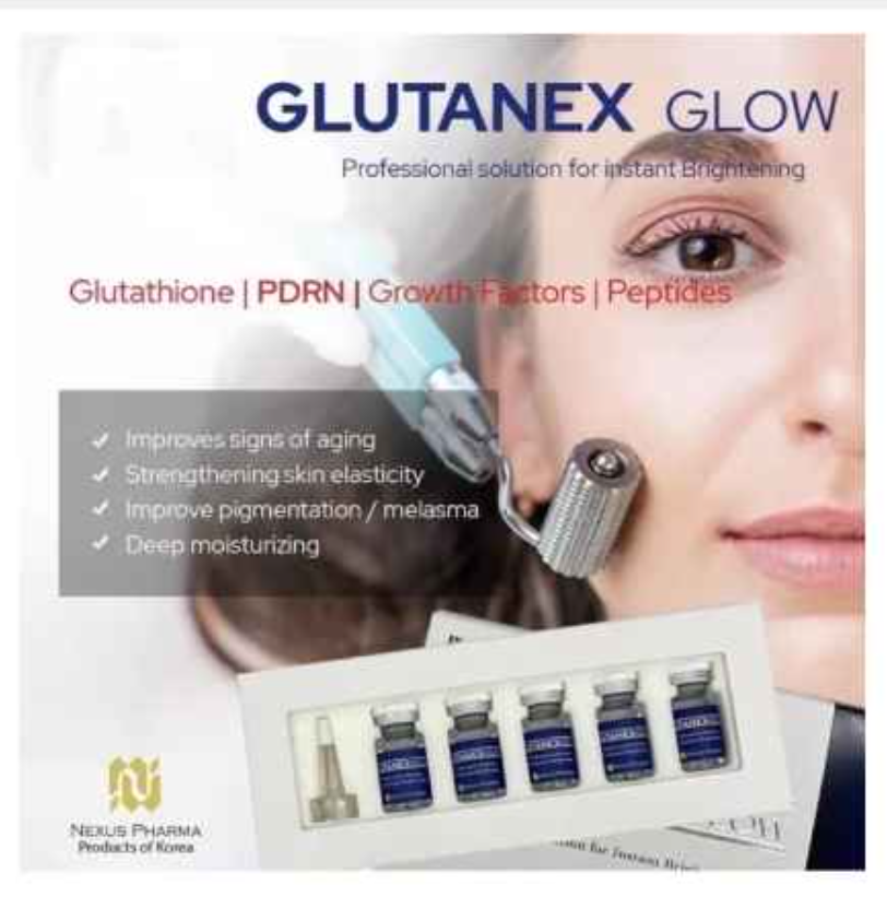 1 Box Glutanex-Glow【Glutathione+PDRN+Peptides Solution for Instant Brightening】 - £240.38 GBP