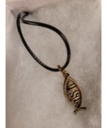 Christian Small Jesus Fish Necklace - £7.75 GBP