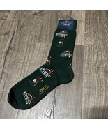 Polo Ralph Lauren Mens Racecourse Print Dress Socks Hunter Green B4HP - $14.00