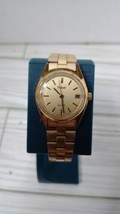Pulsar Gold Tone Date Indicator Stainless Steel Bracelet Band Needs New Battery  - £10.11 GBP