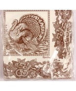 Spode Turkey Thanksgiving Cocktail Napkins 40 Count Package - $8.99