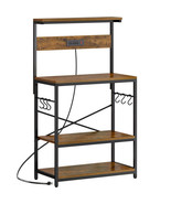 Bakers Rack with Power Outlets, Microwave Stand, 31.5 X 16.5 Inch Larger... - $404.99