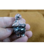 (Y-VEN-562) Pink Black Rhodonite Woman goddess GEMSTONE figurine Venus s... - $346.96 MXN