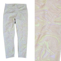 Fabletics Powerhold M Define high Waisted 7/8 Leggings Marble Nude Green Purple - $19.25