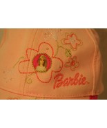 Barbie Girl Sparkly Pink adjustable Baseball-style cap hat flowers rhine... - £19.60 GBP