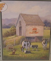 500 Pc Jigsaw Puzzle ANNIES APPLES BARN COUNTRY COW - $18.00
