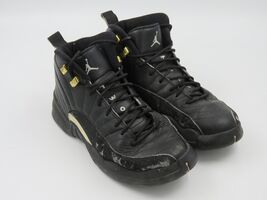 Nike Boys Air Jordan 12 153265-013 Black Basketball Shoes Sneakers Size ... - $164.55 MXN