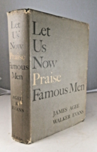 Let Us Now Praise Famous Men by James Agee &amp; Walker Evans 1960 HC w DJ - £18.50 GBP
