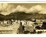 Honolulu from Aloha Tower Real Photo Postcard Hawaii 1950&#39;s - $11.88