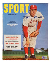 Robin Roberts Philadelphia Phillies Signed 1953 Sport Magazine BAS - £38.88 GBP
