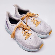 Hoka One One Womens Clifton 8 White Purple Orange Running Shoes Sneakers... - $34.11