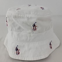 Polo Ralph Lauren Patriotic Hat Embroidered Pony Bucket Adult Size L/XL NEW - $40.00