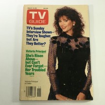 VTG TV Guide Magazine March 14-20 1987 - Victoria Principal / Newsstand - £11.44 GBP