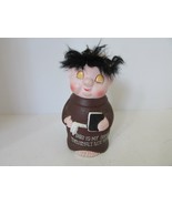 VTG RESIN COIN BANK FRIAR PRIEST THOU SHALT NOT STEAL 6.5&quot; - $4.90