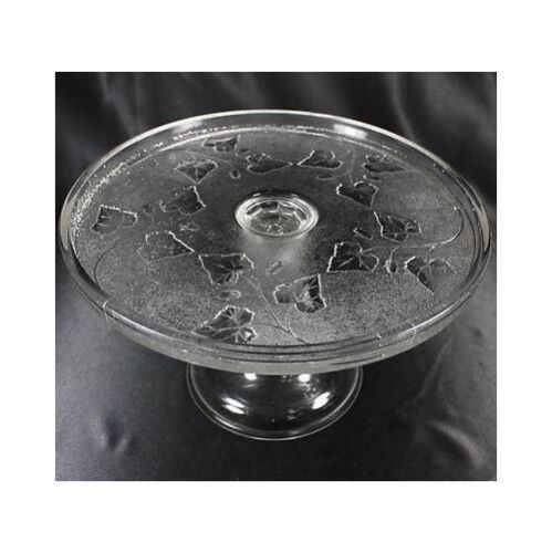 Primary image for Ivy in Snow 1898 by Cooperative Flint Glass Company 10" cake stand plate