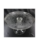 Ivy in Snow 1898 by Cooperative Flint Glass Company 10&quot; cake stand plate - £54.37 GBP