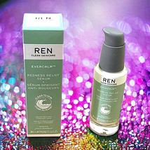 REN Clean Skincare Evercalm Redness Relief Serum Face Serum 1.02 oz New In Box - £35.02 GBP
