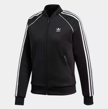 New Adidas Originals 2018 SST Full Zip Jacket Track Women Black Supersta... - $119.99
