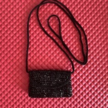 Black Sequin Mini Purse Crossbody Prom Festival Party Coin Small Shoulde... - $10.87