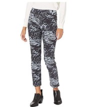 Krazy Larry Pull On Ankle Pants Tiger Print Size 10 High Rise Skinny Fit  - £34.57 GBP