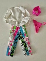 Skipper Doll 4 Piece Play Outfit Ruffled Top Pants Hanger Barbie Little ... - $6.99
